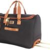 steve madden Designer Carry On Luggage Collection - Lightweight 20 Inch Duffel Bag- Weekender Overnight Business Travel Suitcase with 2- Rolling Spinner Wheels (Global Black)
