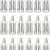 16oz Clear Plastic Empty Bottles with Pump Dispenser, Refillable Shampoo/Oil Bottles, Squeezable Travel Containers for Shampoo, Lotions, Liquid Body Soap, Creams, BPA Free (3)