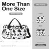 WOOMADA Foldable Travel Duffel Bag with Shoes Compartment, Overnight Bag with Wet Pocket & Trolley Sleeve, Weekender Bags for Women(A-cow) - Image 2