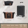 Carry On Luggage 22x14x9 Airline Approved, 20 Inch Carry on Suitcases with Wheels, PP Lightweight Carry-on Luggage, Suitcase with Wheels and TSA Lock - Image 7