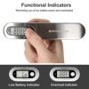 BROMECH Digital Luggage Scale, 110lbs Hanging Baggage Scale, Portable Suitcase Weighing Scale Stainless Steel, Travel Luggage Weight Scale with Hook, Strong Straps for Travelers, Battery Incl., Silver - Image 6