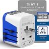 Ceptics Universal Travel Adapter Plug World Power W/ 4 USB Ports - Charge Cell Phones, Smart Watches, iPhones - For International Europe, China, UK, UAE, Australia - Type A, C, G, I - Image 2