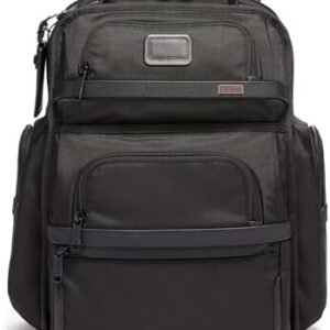 TUMI - Alpha Brief Pack - 15" Laptop Backpack with Padded Adjustable Straps - Stores Laptop, Tablet, Toiletries, Snacks, Ipad - Black