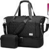 Duffle Bag for Travel, Weekender Bag with Shoe Compartment, Carry On Overnight Bag for Women with Toiletry Bag, 50L Gym Bag with Wet Pocket, Hospital Bags for Labor and Delivery