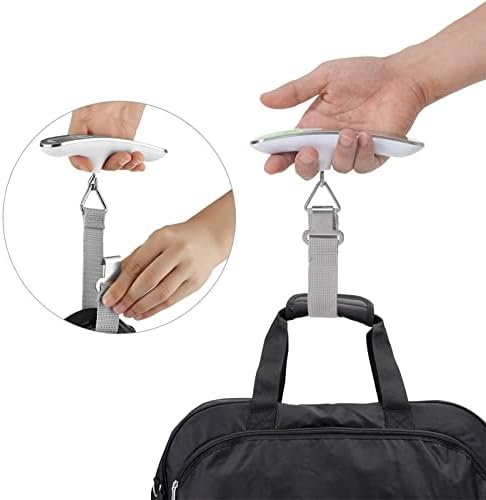 Mycket Luggage Scale Portable Digital Weight Scale Electronic Suitcase Scale Hanging Scales Luggage Weighing Scale 110 Lb/ 50Kg with Backlit with Tare Function Lightweigh for Travel - Image 6