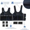 Weighted Vest for Kids (Small, Ages 4 to 7) with Sensory Issues Compression Vest for Kids Including 6 Removable Weights Black - Image 2