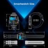 Smartwatch for Men Fitness Smart Watch: 2.0 inch Wrist Watch with Bluetooth Call Answer - Android iOS Compatible Military 3ATM Waterproof 100+ Sports Digital Activity Tracker Heart Rate Sleep Monitor - Image 7