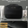 Mens Toiletry Travel Bag, Dopp kit Toiletries Bag for Men, Mens Sleek & Minimalist Designed Travel Essentials Organizer Water-resistant Shaving Bag for Toiletry Accessories, Black - Image 5