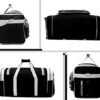 Travel Duffel Bag 65L Foldable Weekender Overnight Bag 26" Lightweight Oxford Cloth Large Gym Luggage Duffel Water-proof & Tear Resistant for Men & Women (Black White) - Image 4