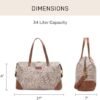 Jadyn Women's Softside Duffle Bag with Vegan Leather Accents - Image 5