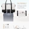 LOVEVOOK Travel Weekender Bag for Women, Carry on Overnight Bag with Shoe Compartment, Travel Duffle Bag Women, Yoga Gym Duffel Bag with Wet Pocket, Hospital Bags for Labor and Delivery, 3 Pcs Set - Image 7