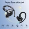 Csasan Headphones Wireless Earbuds Sport, Bluetooth 5.3 Over Ear Buds Stereo Deep Bass Headset with Earhooks, 48H Wireless Earphones with HD Mic, IP7 Waterproof Earbud for Sports/Running/Workout - Image 7