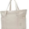BAGSMART Large Tote Bag For Women, Travel Shoulder Bag Top Handle Handbag with Yoga Mat Buckle for Gym, Work, Travel