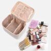 OCHEAL Makeup Bag,Large Travel Makeup Bag Organizer Cosmetic Bags for Women Washable Make Up Bag Makeup Organizer Case with Dividers - Large,Beige - Image 7