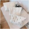 uekeboag White Quilted Cotton Makeup Pouch,Coquette Quilted Toiletry Bag for Women and Girls, Floral Coquette Organizer Bag, Aesthetic Travel Cosmetic Bags(02White Flower) - Image 6