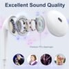 2 Pack Apple Earbuds for iPhone Headphones Wired Lightning Earphones [Apple MFi Certified] Built-in Mic & Volume Control Compatible with iPhone 14/13/12/11/XR/XS/X/Pro/Pro Max, Support All iOS System - Image 2