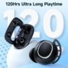 Bluetooth Headphones Wireless Earbuds 120H Playtime Ear Buds IPX7 Waterproof Earphones Digital Power Display Headsets with Charging Case and Mic for Sports Fitness Laptop TV Computer Cell Phone Games - Image 2