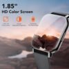 Smart Watch (Answer/Make Calls), 1.85" Smartwatch for Men Women IP68 Waterproof, 112 Sport Modes, Fitness Activity Tracker, Heart Rate Monitor Sleep Step Counter, Smart Watches for Android iPhone - Image 6