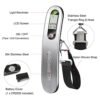 BROMECH Digital Luggage Scale, 110lbs Hanging Baggage Scale, Portable Suitcase Weighing Scale Stainless Steel, Travel Luggage Weight Scale with Hook, Strong Straps for Travelers, Battery Incl., Silver - Image 5