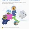 2 Pack Foldable European Travel Plug Adapter with 3 USB (1 USB-C Port) and 1 AC Power Outlet Charger for US to Most of Europe France Germany Spain and Italy (Type C/L) - Image 6
