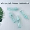 AREMOD 4Pcs 2 oz Lash Shampoo Foaming Bottle Empty Foaming Soap Dispenser Plastic Refillable Travel Pump Bottle for Hand Soap, Shampoo for Toiletries(Green) - Image 6