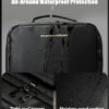 Mens Toiletry Travel Bag, Dopp kit Toiletries Bag for Men, Mens Sleek & Minimalist Designed Travel Essentials Organizer Water-resistant Shaving Bag for Toiletry Accessories, Black - Image 6