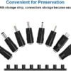 ZOZO Universal AC/DC Adapter 30W Switching Power Supply 3V to 12V W/USB Port & 8 Selectable 8 Adapter Plugs for Household Electronics LED Strips Tablets Webcams Speakers USB Hubs and More - Image 7