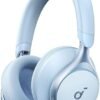Soundcore by Anker, Space One, Active Noise Cancelling Headphones, 2X Stronger Voice Reduction, 40H ANC Playtime, App Control, LDAC Hi-Res Wireless Audio, Comfortable Fit, Clear Calls, Bluetooth 5.3