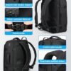 Fenree.geer Travel Backpack for Men, Flight Approved Carry On Luggage Backpack with USB Port, Water Resistant Expandable Computer Daypack, 17.3 Inch Black Business Laptop Backpack for College/Work - Image 7