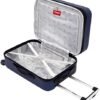 Wrangler Smart Luggage Cup Holder and USB Port, Navy Blue, 2 Piece Set - Image 6