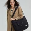 Womens Tote Bag with Zipper, Puffer Large Tote Bag 15.6" Laptop Tote Bag for Women with Trolley Sleeve - Image 8