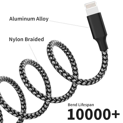 Multi Charging Cable(2Pack 4FT), Nylon Braided 3 in 1 Universal Phone Charger Fast Charging with Type-C/Micro USB and IP Port, Compatible with Most Cell Phones - Image 2