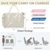 For Spirit Airlines 18x14x8 Personal Item Bag Underseat Carry On Bag with Wet Pocket & Shoe Compartment & USB Charging Port - Image 2