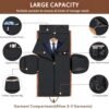 Garment Bag for Travel, Convertible Carry on Garment Duffel Bag for Men 3Pcs Weekender Bag 2 in 1 Hanging Suitcase Suit Bag - Image 4