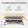 Beberoad Love Collapsible Toddler Bathtub Portable Travel Toddler Tub Foldable Bathtub with Adjustable Height for Toddler 1-3 (Yellow) - Image 5