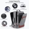 Travel Backpack, Extra Large 42L Flight Approved Carry On Backpack for Men Women,17.3 inch Laptop Backpack Luggage Suitcase with 3 Packing Cubes & USB Port,Luggage Business Weekender Duffel Bag,Grey - Image 2