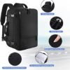 Large Travel Backpack for Women Men, 40L Carry On Backpack, 17 Inch Laptop Waterproof Backpack, College Bookbag, Backpack for Women, as Person Item Flight Approved - Image 4