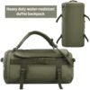 MIER Large Duffel Backpack Sports Gym Bag with Shoe Compartment, Heavy Duty and Water Resistant, Dark Green, 60L - Image 5