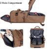 WITZMAN Travel Backpack for Men Women Carry on Luggage Backpack Canvas Rucksack Duffel bag with Shoe Compartment - Image 5