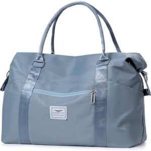 FIORETTO Womens Travel Duffle Bag Weekend Overnight Bags with Trolley Sleeve & Wet Pocket, Carry On Tote Bag with Removable Strap Sports Gym Bag Hospital Holdalls for Women