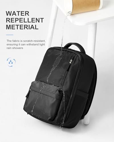 livbote Laptop Travel Backpack for Women Men, Carry On Backpack, 15.6 Inch Personal Item Backpack Flight Approved Casual Daypack Backpacks Waterproof for College Work Business Mochila de Viaje, Black - Image 8
