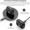 TOZO T20 Wireless Earbuds Bluetooth Headphones 48.5 Hrs Playtime, IPX8 Waterproof, Dual Mic Call Noise Cancelling with Wireless Charging Case Black - Image 4