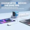 Unidapt Universal Travel Adapter, International Plug Adapter Fast 2,4A 4-USB European Power Plug, AC Wall Charger – Worldwide Outlet for Europe US USA UK EU AUS, Blue - Image 5