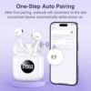 ZONWOO Wireless Earbuds Bluetooth 5.3 Headphones with Charging Case, Cordless in-Ear Stereo Earphones with Mic for iPhone Android Cell Phone, IPX5 Waterproof Wireless Ear Buds for Running Workout - Image 4