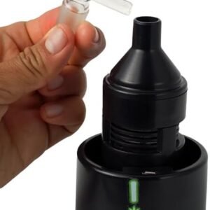 Mini Ash It! Ashtray - Vacuum Ashtray Bowl Sucker Electronic Suction USB Rechargeable Green LED Light Ashtray - Black Portable Easy To Use & Clean - For Indoor Outdoor Home Desktop Car Travel Ash Tray
