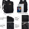 Carry on Backpack, Flight Approved Extra Large Travel Backpack with USB Charge Port, TSA 15.6 Inch Anti-Theft Laptop Backpack Lightweight Daypack Business College Weekender Overnight Bag, Black - Image 6