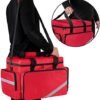 Trunab Rolling Medical Bag with Detachable Trolley, Nurse Rolling Bag with Removable Dividers 15.6” Laptop Sleeve, First Aid Responder Bag Empty for Home Health Nurses, Doctors, EMT, EMS - Image 6