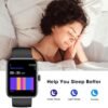 Smart Watch, Fitness Tracker with Heart Rate, SpO2 and Sleep Monitor, 42mm Swimming Waterproof Watch, Fitness Watches for Women Men, Step Tracker, Smartwatch Compatible with iOS Android Phones - Image 4