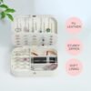 Travel Jewelry Case for Women Girls, L Initial Travel Jewelry Case | Medium Jewelry Travel Case | Personalized Travel Mini Jewelry Case | Birthday Gifts for Women Mom Grandma - Image 2
