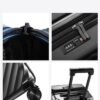 LUGGEX Carry On Luggage 22x14x9 Airline Approved - 35L Polycarbonate Expandable Hard Shell Suitcase with Spinner Wheels (Black, 20 Inch) - Image 9